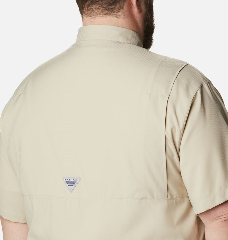 Men's Columbia PFG Tamiami II Short Sleeve Shirts Khaki | Plus Size CA-SAL86